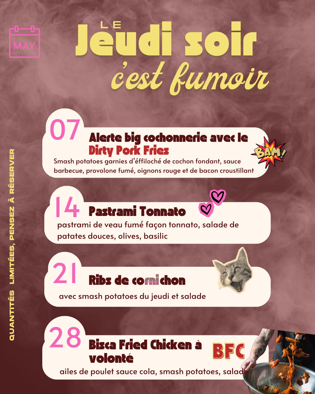 agenda fumoir Mars agenda jeudi soir fumoirs, barbecue, brasero