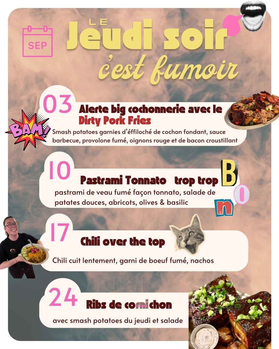 agenda fumoir Mars agenda jeudi soir fumoirs, barbecue, brasero